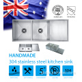 Drainboard Sink Under mount Stainless Steel Sink with Drainboard Supplier